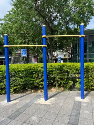 矮槓大約177公分高 - Pull-up bar spot in Sanchong District, New Taipei City