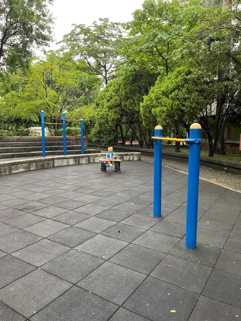 右邊是超矮槓，遠處兩個才是成人高度 - Jinhua Park